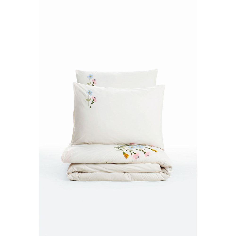 Ranforce double quilt cover set Delbin, colours: pink, white, blue, yellow slika 4