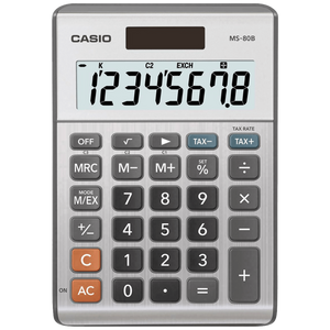 Casio Kalkulator, stolni, solarno / baterijsko napajanje - MS-80B