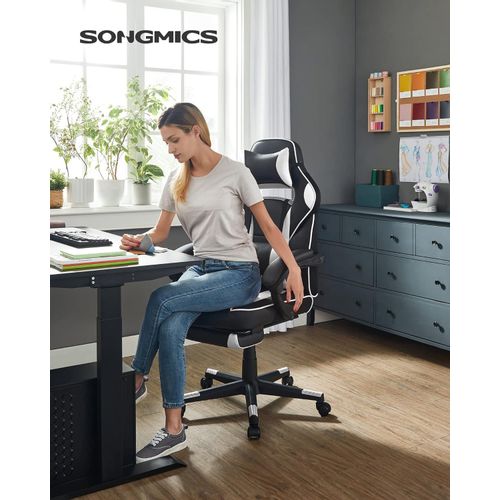 SONGMICS OBG73BRV1 Gaming stolica, crno-crvena slika 2