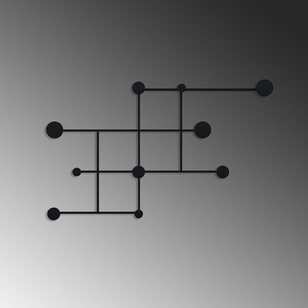 Metal wall hook Fatara, colour: black slika 5
