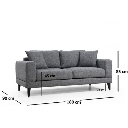 Atelier Del Sofa Dvosjed NORDIC tamno sivi, Nordic 2 Seater slika 9