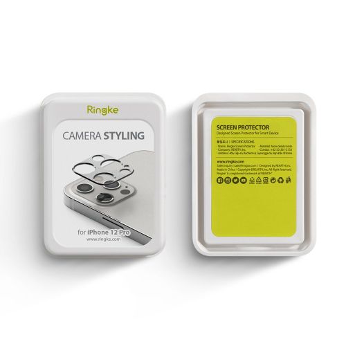 Ringke Camera Styling izdržljiva zaštita za stražnju kameru iPhone 12 Pro plava slika 5