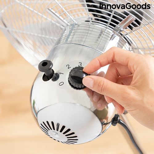 InnovaGoods podni ventilator chrome Retro Ø 40 cm 55W slika 7