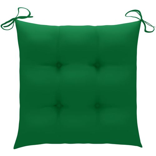 Jastuci za stolice 2 kom zeleni 40 x 40 x 7 cm od tkanine slika 2