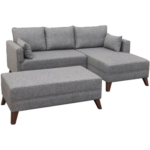 Ugaona Sofa Bella Desni Kut 2 Siva - Sofa-Krevet slika 10