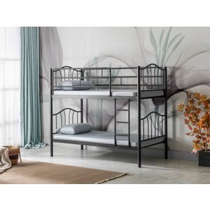 R25 - Black (90 x 190) Black Bunk Bed