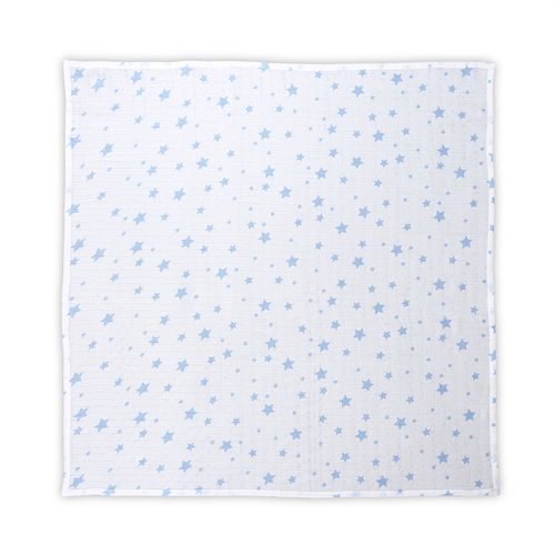 LORELLI dekica za previjanje muslin 80/80 Cm White With Aquatic   slika 2