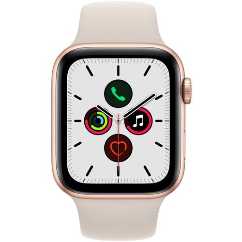 Apple Watch SE (v2) GPS, 44mm Gold Aluminium Case with Starlight Sport Band - Regular slika 2