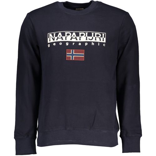 NAPAPIJRI MEN'S BLUE ZIPLESS SWEATSHIRT slika 1