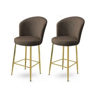 Alte - Anthracite, Gold Anthracite
Gold Bar Stool Set (2 Pieces)