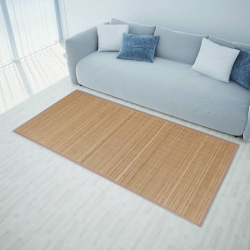 Pravokutni smeđi tepih od bambusa 150 x 200 cm slika 24