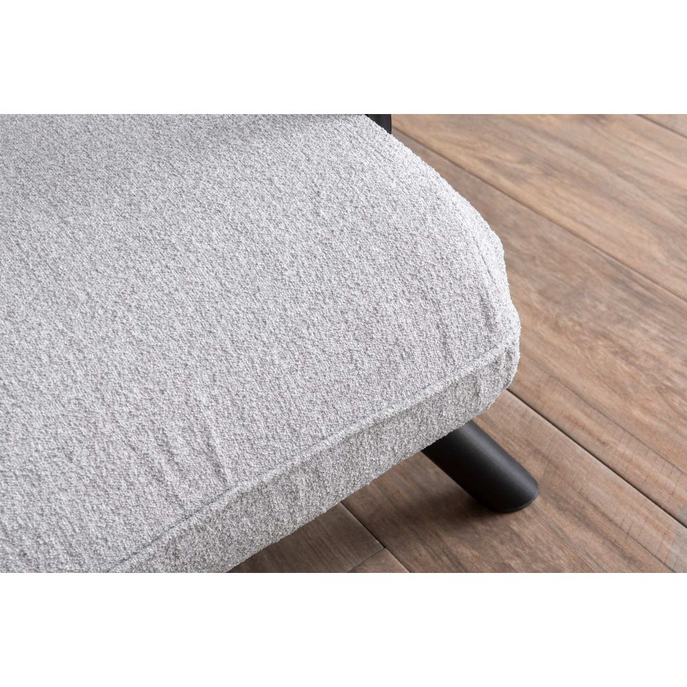 Sando Single - Siva Sofa na Razvlačenje od Teddy Tkanine slika 7