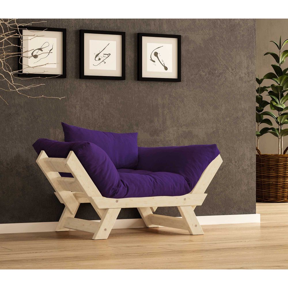 Sofa za vrt - Jednosjed, CPT8147-140, Prirodna ljubičasta slika 1