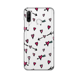 Torbica Silikonska Print Skin za Huawei P30 Lite Heart Pattern