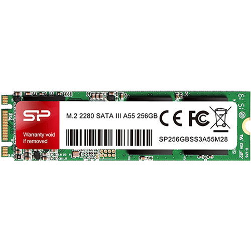 Silicon Power SP256GBSS3A55M28 M.2 SATA III 256GB SSD, A55, Read up to 560MB/s, Write up to 530MB/s, 2280 slika 1