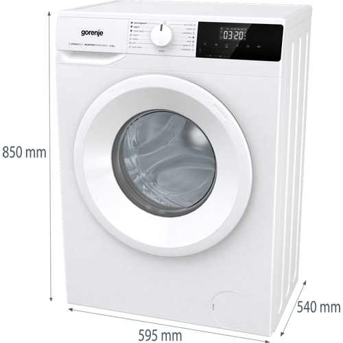 Gorenje WNHPI84AS Veš mašina 8 kg, 1400 rpm, Inverter PowerDrive, Dubina 54 cm slika 7