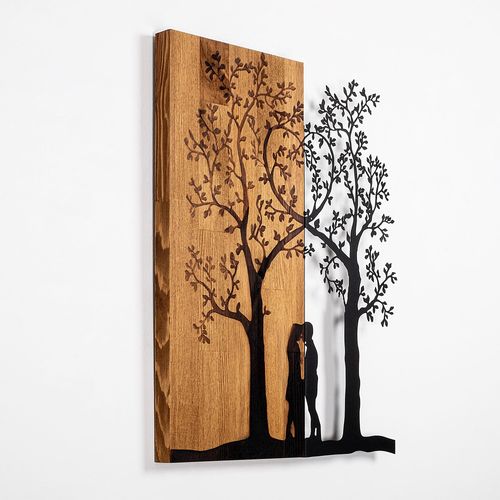 Love Under The Tree Walnut
Black Decorative Wooden Wall Accessory slika 5