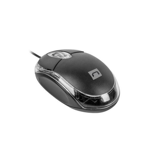 Natec NMY-1983 VIREO 2, Optical Mouse 1000 DPI, 3 Buttons, USB, Black, Cable 1,25m slika 1