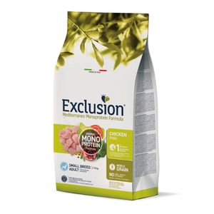 Exclusion Mediterraneo Monoprotein Formula Adult Small, potpuna hrana za pse malih pasmina, piletina, 500 g