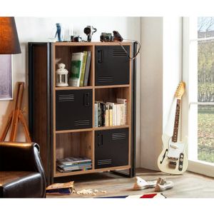 Cosmo Neva Atlantic PineBlack Bookshelf