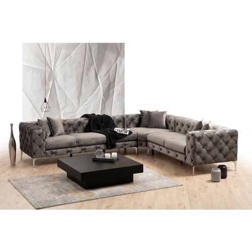 Atelier Del Sofa Kutna garnitura, Antracit, Como Left - Anthracite slika 2