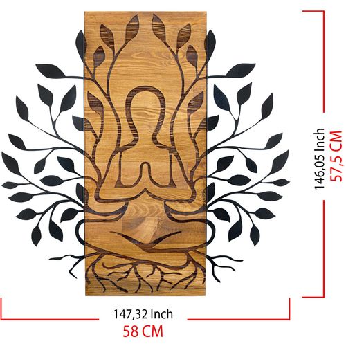 Meditation Black
Walnut Decorative Wooden Wall Accessory slika 6