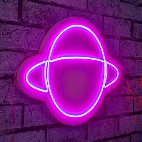 Wallity Ukrasna plastična LED rasvjeta, Saturn - Pink slika 9