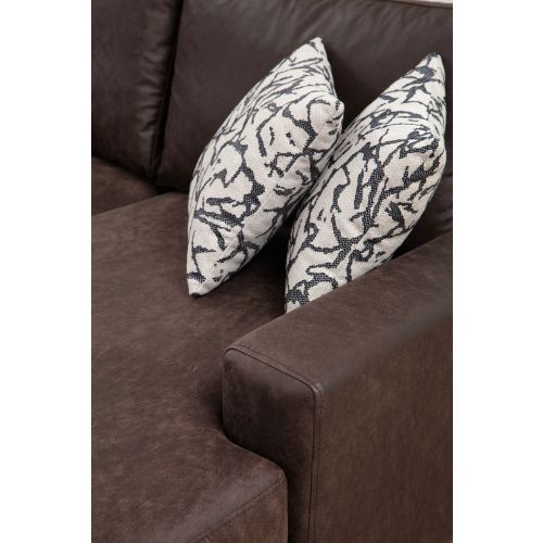 Atelier Del Sofa Kutna garnitura, Smeđa, Porto Corner (EOT-C-02-CHL) - Brown slika 4