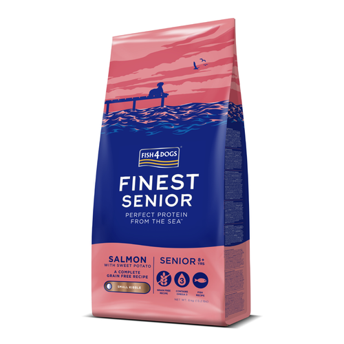 Fish4Dogs Finest SENIOR Salmon & Sweet potato, small kibble - Losos i batat, malo zrno, 6kg slika 1