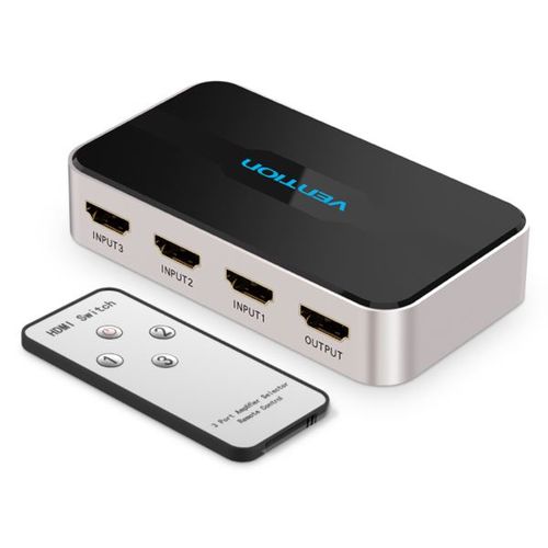 Vention HDMI Switch 3 In 1 Out Gray Metay Type slika 1