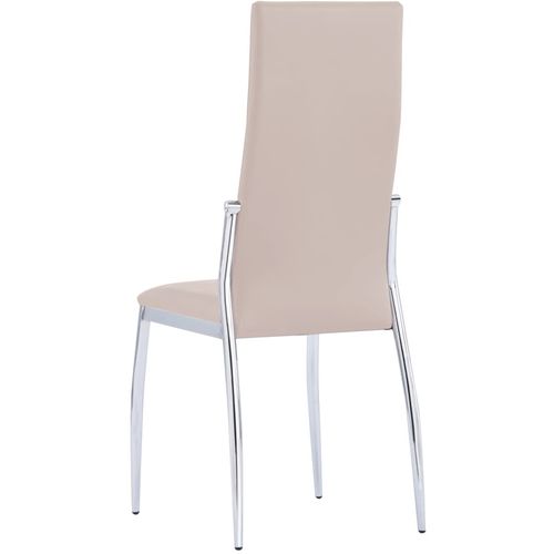 Blagovaonske stolice od umjetne kože 4 kom boja cappuccina slika 13
