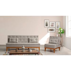 Fuoco-TKM05-1005 Cream Sofa-Bed Set