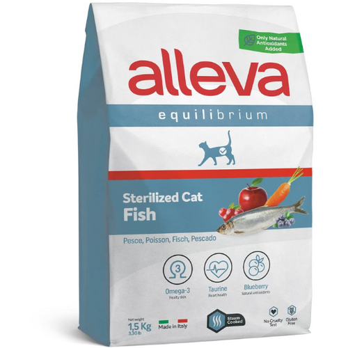 Alleva Equilibrium Cat Adult Sterilized Fish 10 kg slika 1