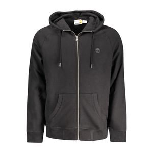 TIMBERLAND MEN'S BLACK ZIP-UP SWEATSHIRT