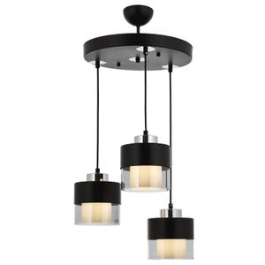 AV-4288-3T-BSY Black
Silver Chandelier