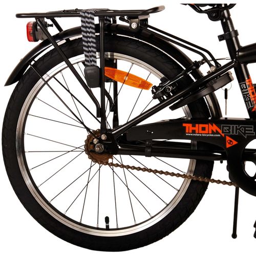 Volare Thombike 20" dječji bicikl s dvije ručne kočnice crno-narančasti slika 4