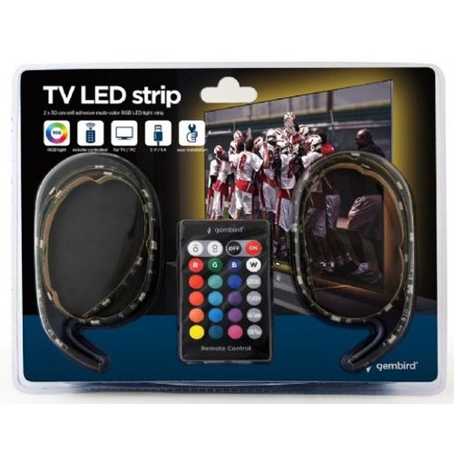 LED-2SU-RGB50-01 Gembird USB RGB LED traka, 2 x 50 cm slika 4