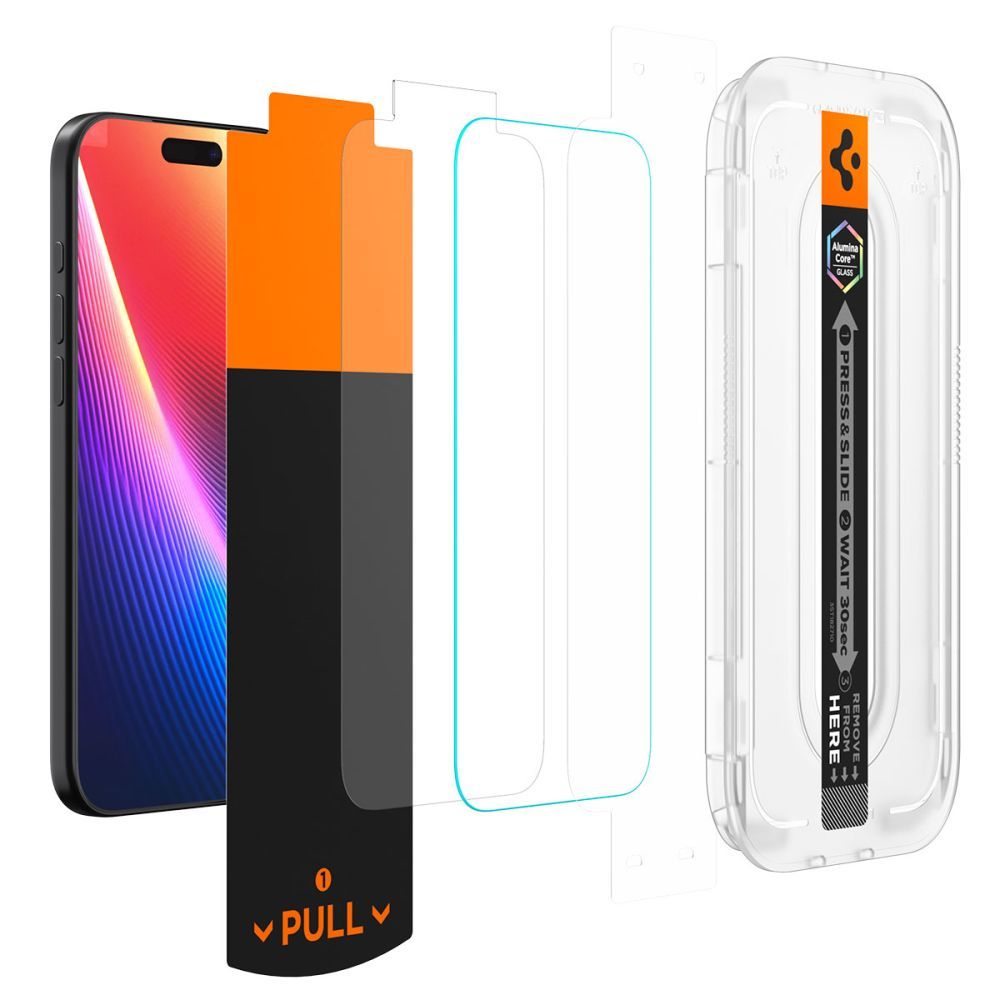 Spigen Glas.tR EZ Fit Pro kaljeno staklo za iPhone 16 Pro Max/17 Pro Max - clear slika 5