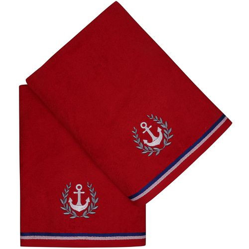 Colourful Cotton Ručnik za tuširanje MIRA, 2 komada, Maritim - Red slika 3