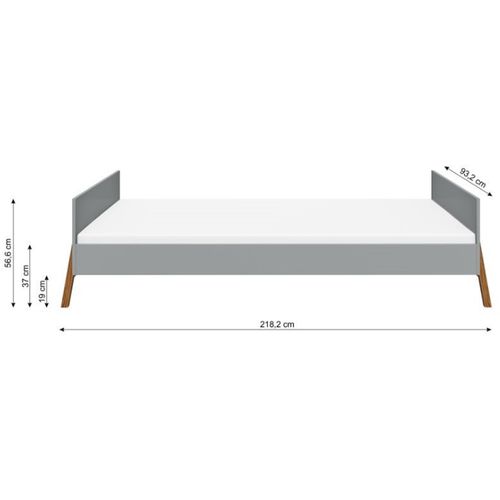 Bellamy Lotta Junior krevet 200×90 cm, grey slika 12