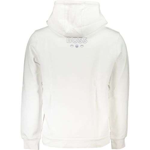 HUGO BOSS MEN'S WHITE ZIPLESS SWEATSHIRT slika 2