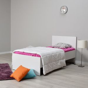 KRY-090-BB-2 White Single Bedstead