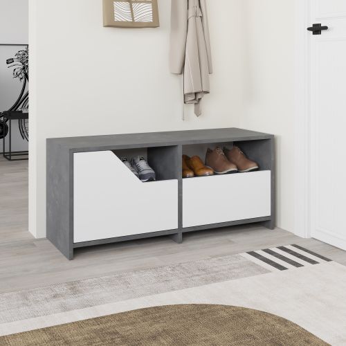 Nexus Shoe Cabinet - Grey, White Grey
White Shoe Cabinet slika 3