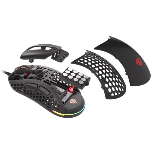 Natec NMG-1629 GENESIS XENON 800, Gaming Optical Mouse 200-16000 DPI, Maximum acceleration 50 G, OMRON Switches, RGB LED, 6 Buttons, USB, Black, Cable 1,8 m slika 2