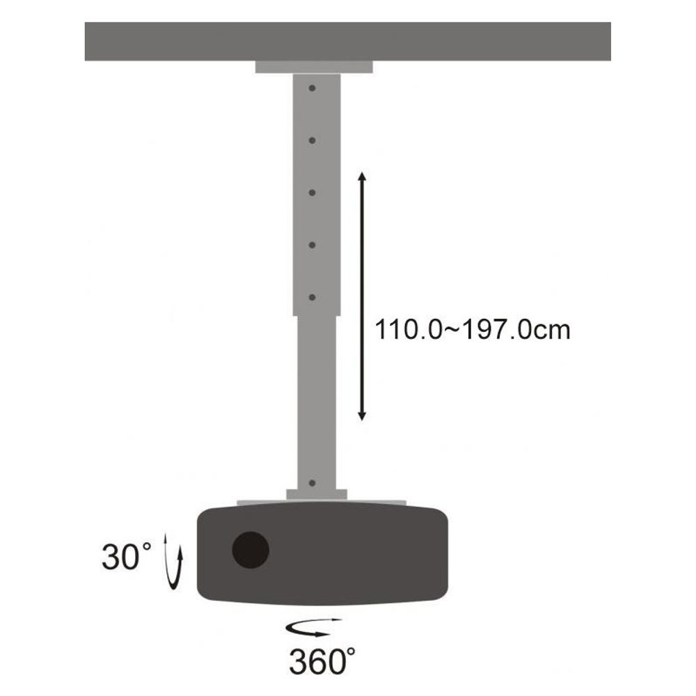 SBOX Stalak za projektor PM-200 XL slika 4