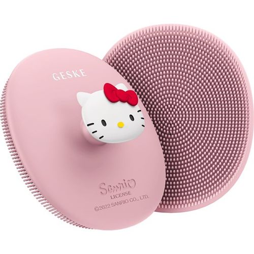 Facial Brush GESKE| 3 in 1 , s držačem, Hello Kitty pink slika 1