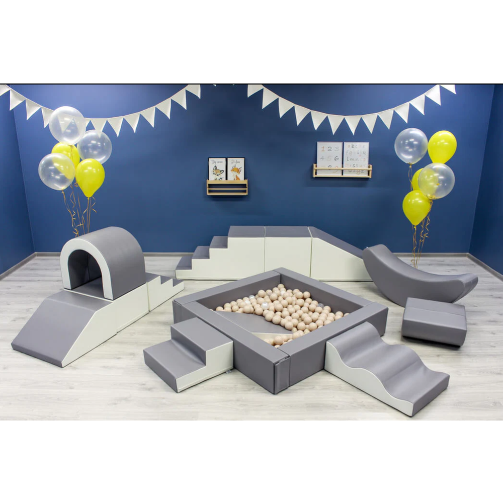 IGLU Soft Play Set PARTY - Sivo/Bijeli slika 2