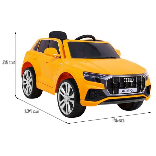 Licencirani auto na akumulator Audi  Q8 LIFT  - žuti slika 2