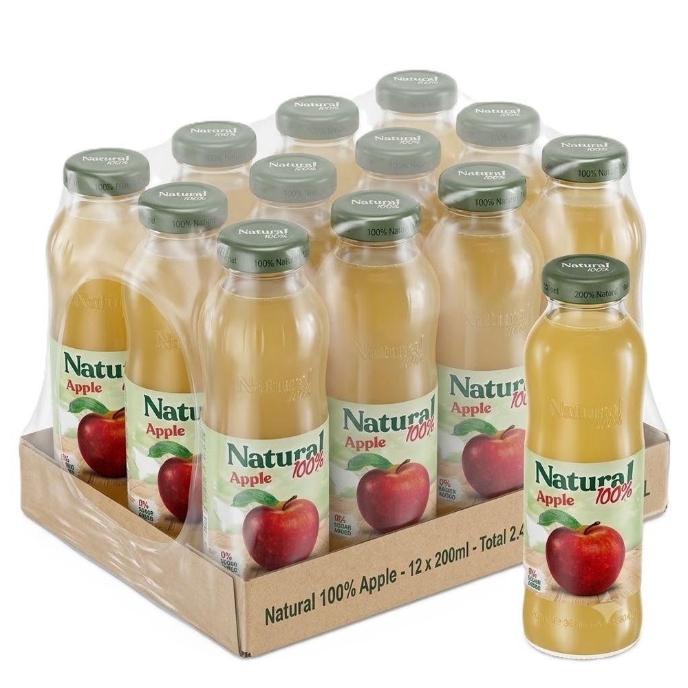 Natural 100% sok Jabuka flaša 200ml x 12 kom  slika 1