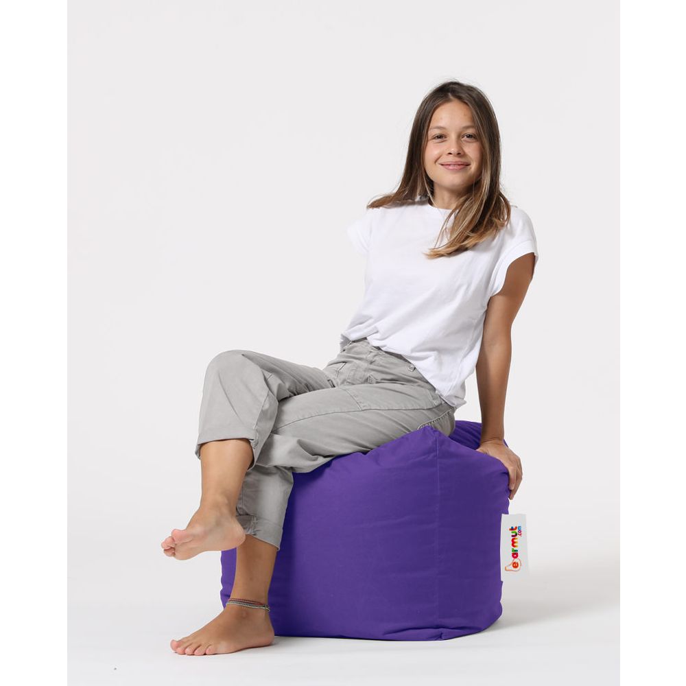 Kvadratni Puf - Ljubičasti Vrt Pouffe slika 5